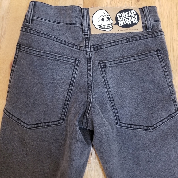 Cheap Monday Gray Grey 45 Min Stone Wash Skinny Jeans Pants Size 24 Like New - Picture 7 of 8